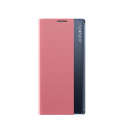 Naujas miego dėklas, skirtas „Samsung Galaxy S24 FE“ su atvartu ir stovu – rožinis