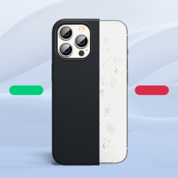 Ugreen apsauginis silikoninis dėklas, guminis lankstus silikoninis dėklo dangtelis iPhone 13 Pro Max juodas