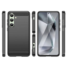 Anglies pluošto dėklas, skirtas „Samsung Galaxy S24 FE“ – juodas