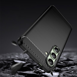 Anglies pluošto dėklas, skirtas „Samsung Galaxy S24 FE“ – juodas