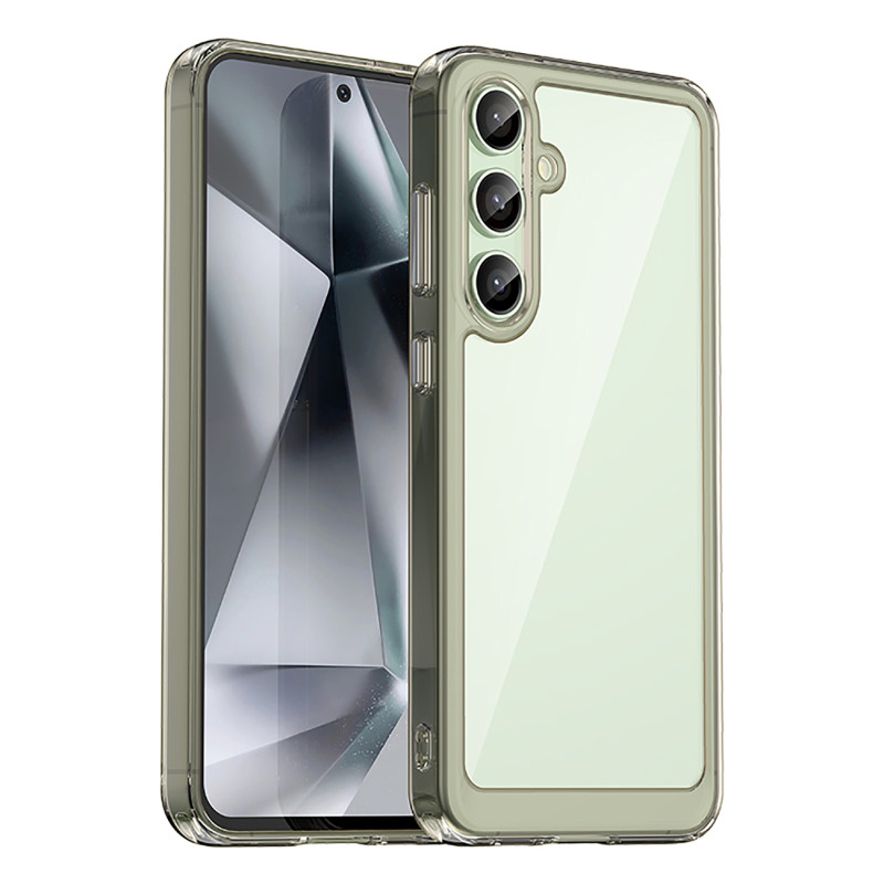 „Outer Space“ dėklas su gelio rėmeliu, skirtas „Samsung Galaxy S24 FE“ – skaidriai juodas