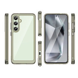 „Outer Space“ dėklas su gelio rėmeliu, skirtas „Samsung Galaxy S24 FE“ – skaidriai juodas