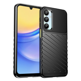 „Thunder“ dėklas, skirtas „Samsung Galaxy A16 / A16 5G“ silikoniniam šarvuotam dėklui – juodas
