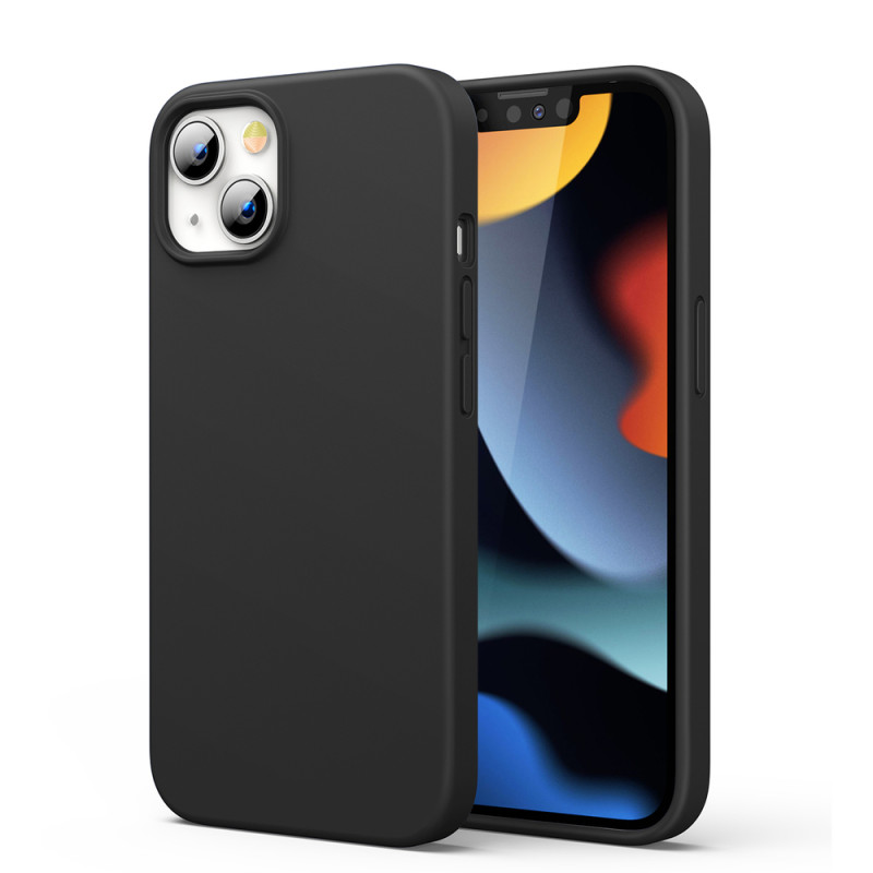 Ugreen apsauginis silikoninis dėklas, guminis lankstus silikoninis dėklo dangtelis iPhone 13 mini juodas