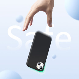 Ugreen apsauginis silikoninis dėklas, guminis lankstus silikoninis dėklo dangtelis iPhone 13 mini juodas