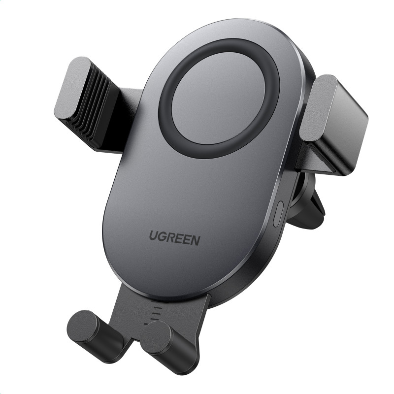 Ugreen Qi 15W belaidžio automobilinio įkroviklio automobilinio telefono laikiklis orlaidei juodas (40118 CD256)