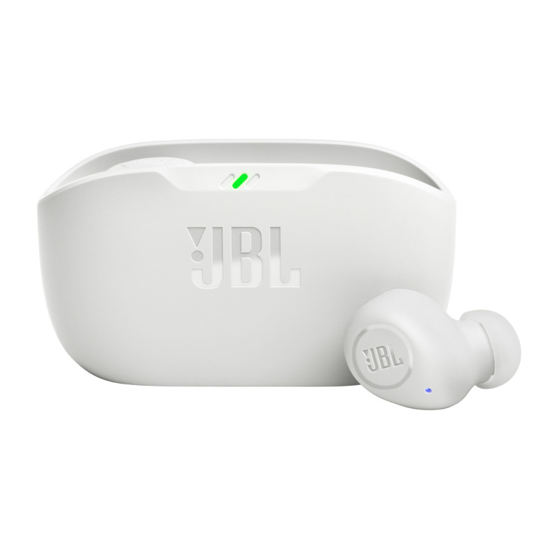 JBL Wave Buds į ausis įdedamos ausinės – baltos