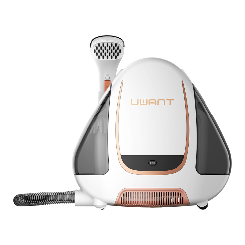UWANT B100-S 12000Pa 450W skalbimo dulkių siurblys alergiškiems žmonėms, valymas garais - baltas