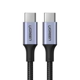 Ugreen US316 90120 USB-C – USB-C PD QC FCP kabelis 100W 5A 480Mb/ s 3m – pilkas