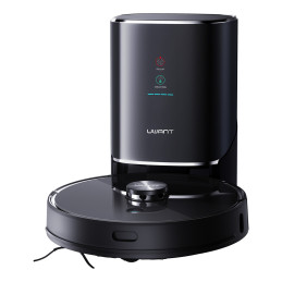 UWANT U100 robotas dulkių siurblys su šluostės funkcija + įkrovimo/ valymo stotelė - juodas