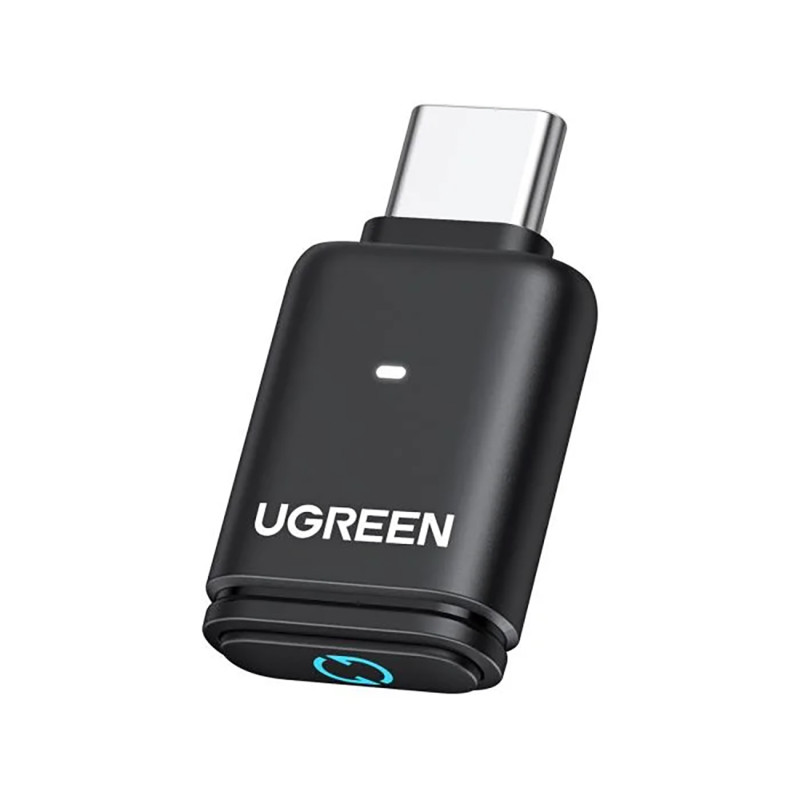 „Ugreen BT501 USB-C Bluetooth 5.3“ garso adapteris su „aptX“ siųstuvu – juodas