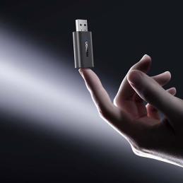 Ugreen siųstuvas / imtuvas Bluetooth 5.1 belaidis garso adapteris 3,5 mm mini lizdas juodas (CM523 60300)