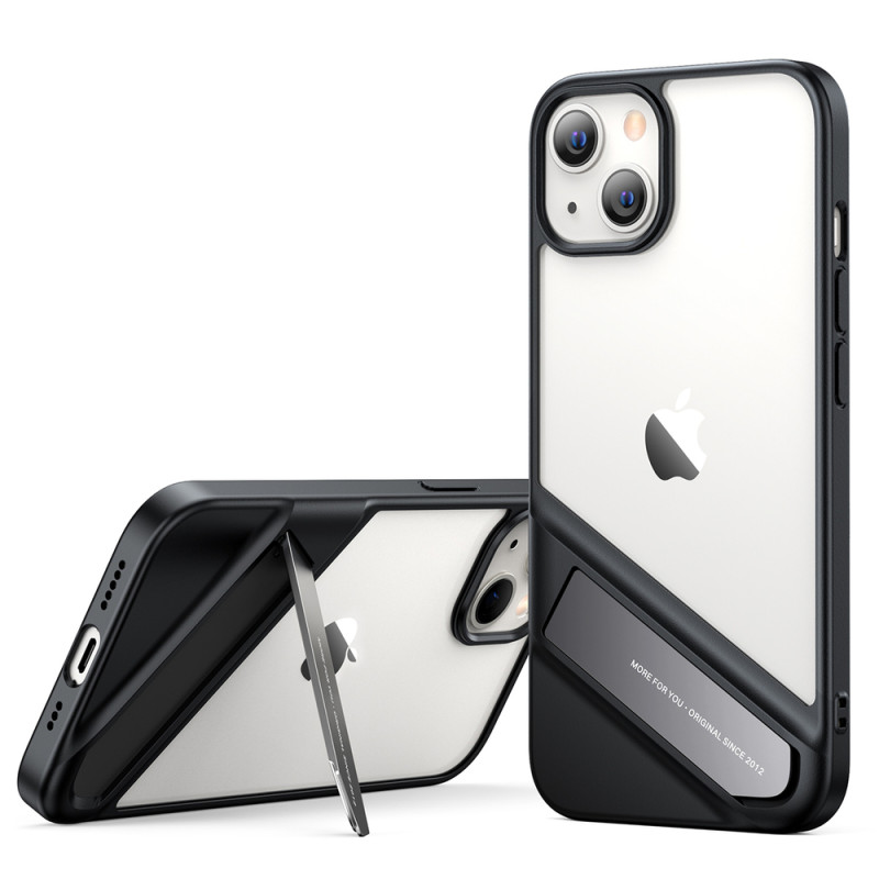 Ugreen Fusion Kickstand Case kietas dėklas su gelio rėmeliu ir stovu iPhone 13 black (90152)