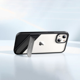Ugreen Fusion Kickstand Case kietas dėklas su gelio rėmeliu ir stovu iPhone 13 black (90152)