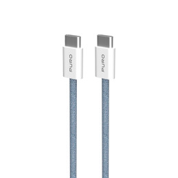 „Puro Fabrik“ 60 W USB-C – USB-C laidas 1,5 m – mėlynas