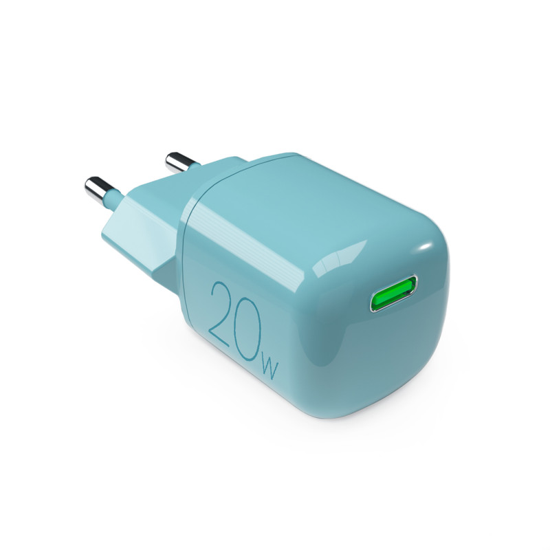 „Puro“ 20 W GaN USB-C sieninis įkroviklis – žalias