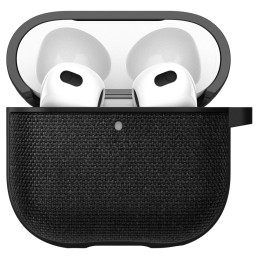 „Spigen Urban Fit“ dėklas, skirtas „AirPods 4“ ausinėms – juodas