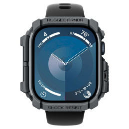 „Spigen Rugged Armor“ dėklas, skirtas „Apple Watch 10“ (46 mm) – pilkas