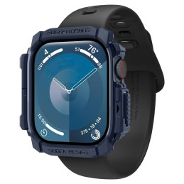 „Spigen Rugged Armor“ dėklas, skirtas „Apple Watch 10“ (46 mm) – tamsiai mėlynas