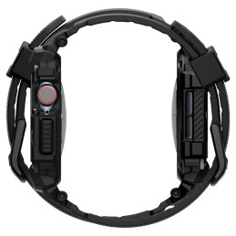 „Spigen Rugged Armor“ dėklas, skirtas „Apple Watch 10“ (46 mm) – juodas