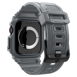 „Spigen Rugged Armor“ dėklas, skirtas „Apple Watch 10“ (46 mm) – pilkas