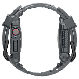 „Spigen Rugged Armor“ dėklas, skirtas „Apple Watch 10“ (46 mm) – pilkas