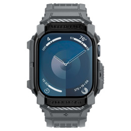 „Spigen Rugged Armor“ dėklas, skirtas „Apple Watch 10“ (46 mm) – pilkas