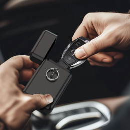 „Tech-Protect KLR200“ metalinis automobilio raktų dėklas su RFID blokavimu – juodas