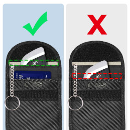 „Tech-Protect KLR100“ RFID blokuojantis automobilio raktų dėklas – juodas – anglies pluošto