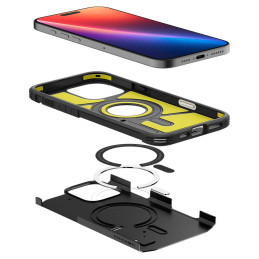„Spigen Tough Armor“ „T“ „MagSafe“ dėklas, skirtas „iPhone 16 Pro Max“ – juodas