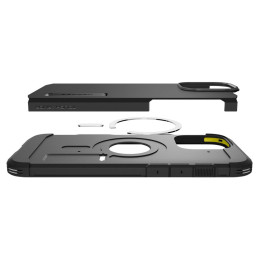 „Spigen Tough Armor“ „T“ „MagSafe“ dėklas, skirtas „iPhone 16 Pro Max“ – juodas