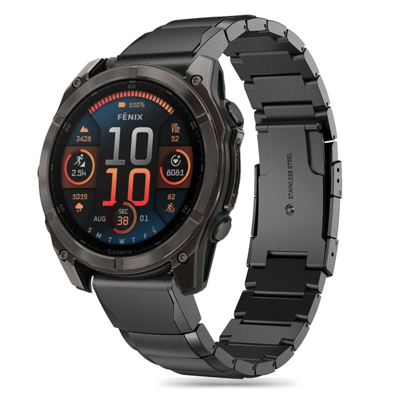 „Tech-Protect SteelBand“ apyrankė, skirta „Garmin Fenix 5 / 6 / 6 PRO / 7 / 8“ (47 mm) / E – juoda
