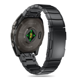 „Tech-Protect SteelBand“ apyrankė, skirta „Garmin Fenix 5 / 6 / 6 PRO / 7 / 8“ (47 mm) / E – juoda