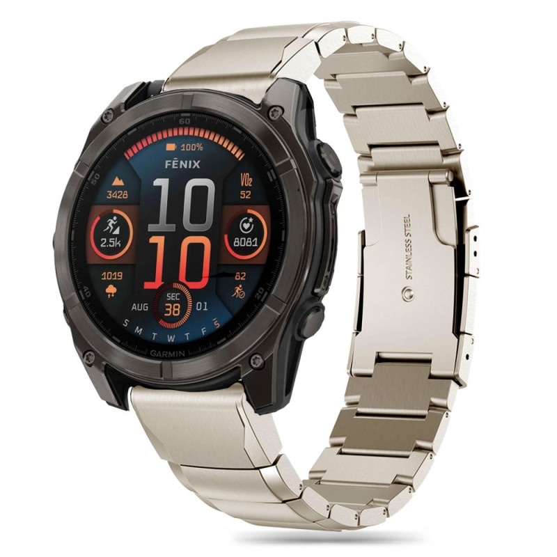 „Tech-Protect SteelBand“ apyrankė, skirta „Garmin Fenix 5X / 5X PLUS / 6X / 6X PRO / 7X / 8“ (51 mm) – titano spalvos