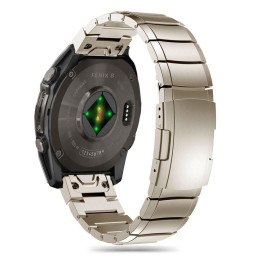 „Tech-Protect SteelBand“ apyrankė, skirta „Garmin Fenix 5X / 5X PLUS / 6X / 6X PRO / 7X / 8“ (51 mm) – titano spalvos