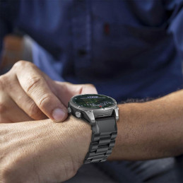 „Tech-Protect“ nerūdijančio plieno apyrankė, skirta „Garmin Fenix 5 / 6 / 6 PRO / 7 / 8“ (47 mm) / E – titano spalvos