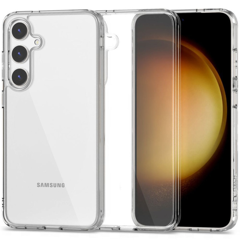 „Tech-Protect FlexAir Hybrid“ dėklas, skirtas „Samsung Galaxy S24 FE“ – skaidrus