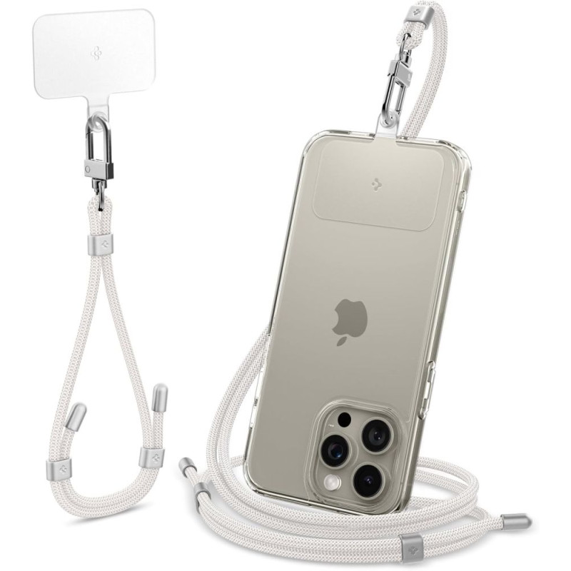 „Spigen“ universalus virvelės ir pakabuko rinkinys – baltas