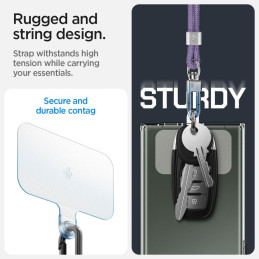 „Spigen“ universalus virvelės ir pakabuko rinkinys – violetinė