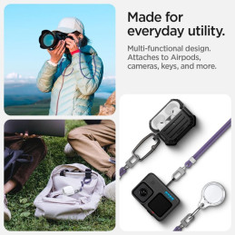 „Spigen“ universalus virvelės ir pakabuko rinkinys – violetinė