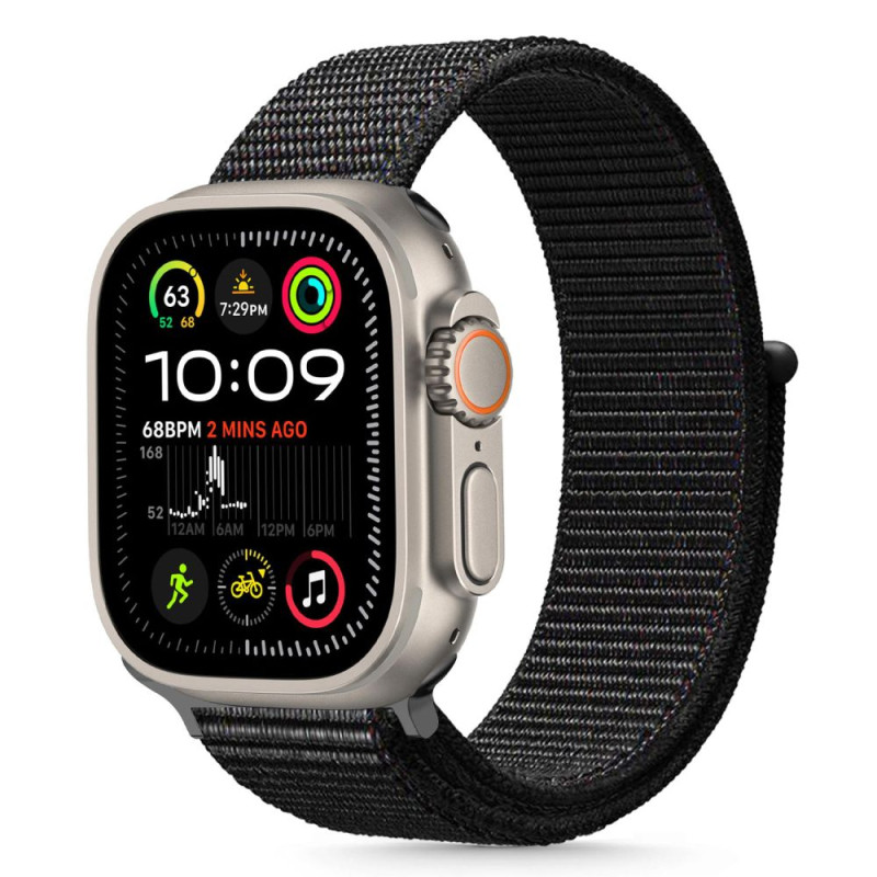 „Tech-Protect“ nailono dirželis „Apple Watch 44 / 45 / 46 / 49 mm“ – juodas