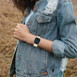 „Tech-Protect“ nailoninis „Apple Watch“ dirželis, 40/ 41/ 42 mm, smėlio spalvos