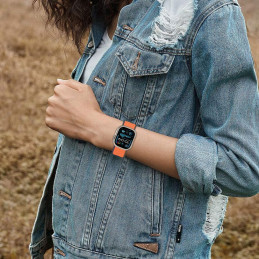 „Tech-Protect“ nailono dirželis „Apple Watch 40/ 41/ 42 mm“, oranžinis