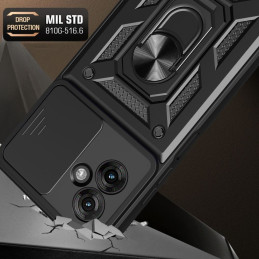 „Tech-Protect CamShield Pro“ dėklas, skirtas „Motorola Moto G55 5G“ – juodas