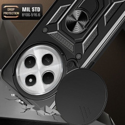 „Tech-Protect CamShield Pro“ dėklas, skirtas „Xiaomi Redmi 14C“ / „Poco C75“ – juodas