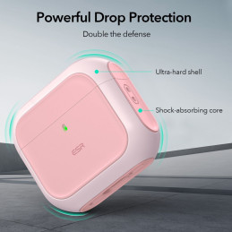 ESR Orbit Halolock MagSafe dėklas, skirtas AirPods 4 ausinėms – rožinis