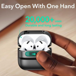 ESR Pulse Halolock Magsafe dėklas, skirtas AirPods 4 ausinėms – juodas