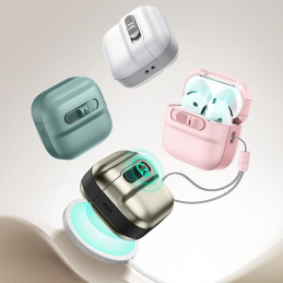 ESR Pulse Halolock Magsafe dėklas, skirtas AirPods 4 ausinėms – baltas