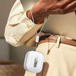 ESR Pulse Halolock Magsafe dėklas, skirtas AirPods 4 ausinėms – baltas
