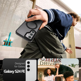 „Tech-Protect MagRing MagSafe“ dėklas, skirtas „Samsung Galaxy S24 FE“ – juodas